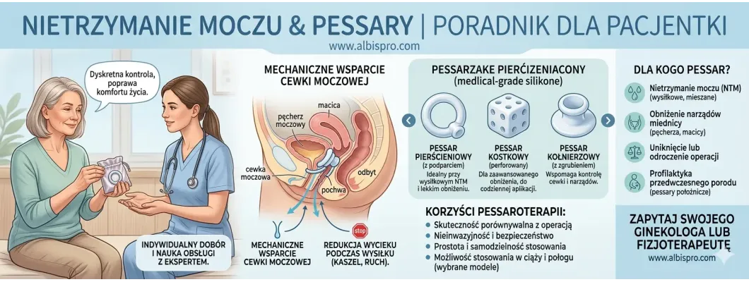 Pessary dopochwowe - skuteczne rozwiązanie na nietrzymanie moczu