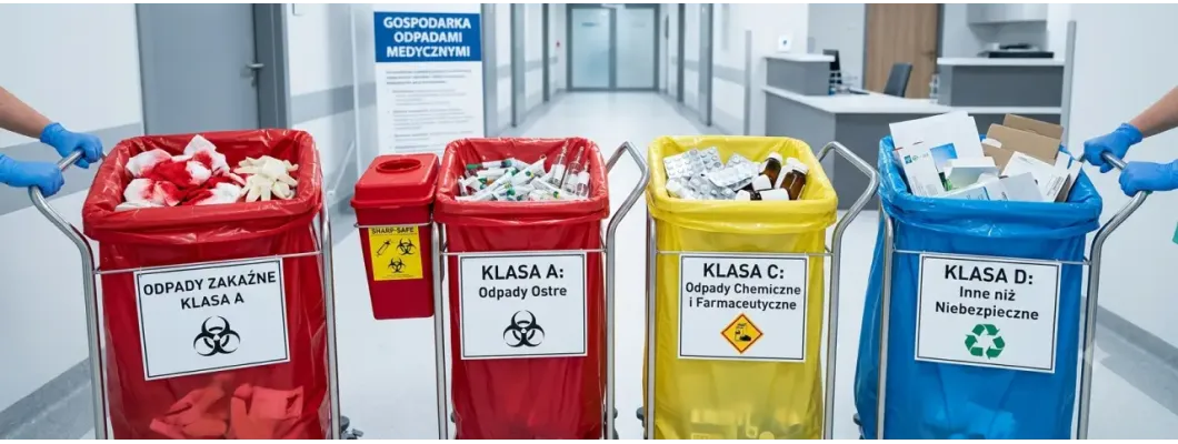 Odpady medyczne klasy A, B, C i D: jak je prawidłowo segregować