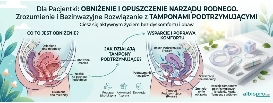 Tampony podpierające: Dyskretne wsparcie dla kobiet z nietrzymaniem moczu ale także z obniżeniem narządu rodnego
