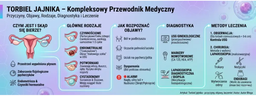 Torbiel jajnika - przyczyny, objawy, leczenie
