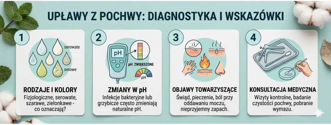 Upławy - jak odróżnić fizjologię od objawu choroby