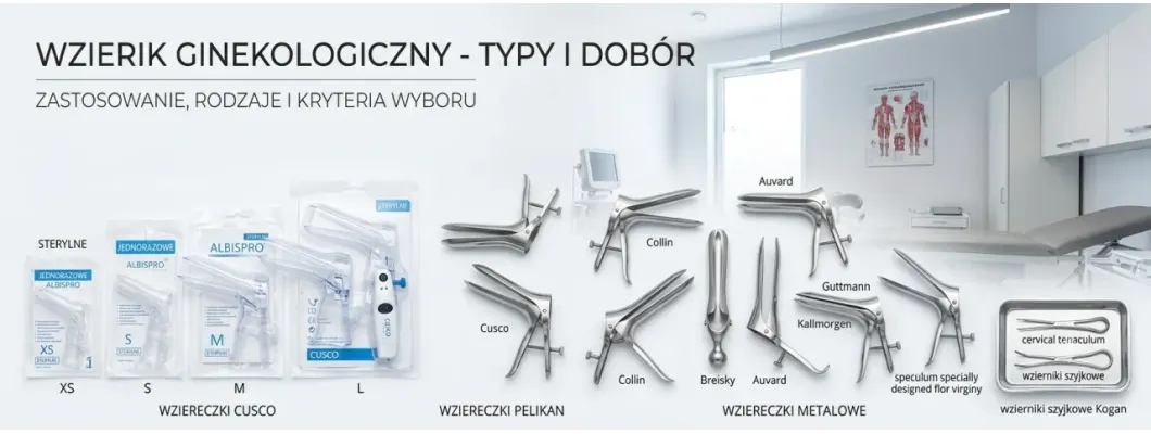 Wziernik ginekologiczny - typy i dobór