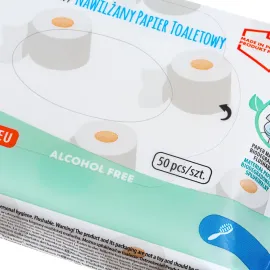 Akuku nawilżony papier toaletowy 50 szt. zapach mango