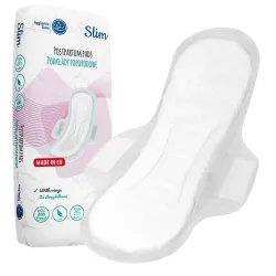 Podkłady poporodowe Akuku Maxi Slim ze skrzydełkami wysokochłonne 10 szt.