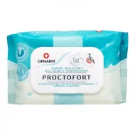 Nawilżony papier toaletowy Proctofort dla osób z hemoroidami 52 szt.