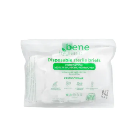 Majtki damskie jednorazowe sterylne Bene Hygienic rozmiar XL 105-115cm 5szt. / BH0911 / Bene Hygienic