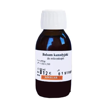 Balsam kanadyjski do mikroskopii 100ml / G0008 / Analab