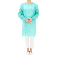 Fartuch zabiegowy zielony mankiet na gumce flizelina op. 10 szt.