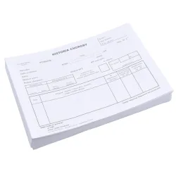 Druk historia choroby 100 arkuszy A5