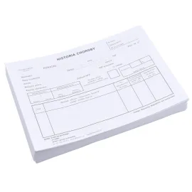 Druk historia choroby 100 arkuszy A5