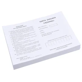 Druk karta zdrowia ciężarnej 100 arkuszy A5