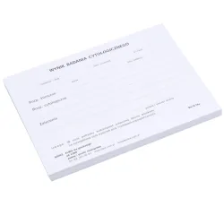 Druk wynik badania cytologicznego wg. Papanicolau 100 arkuszy A6