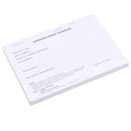 Druk zaświadczenie lekarskie 100 arkuszy A6