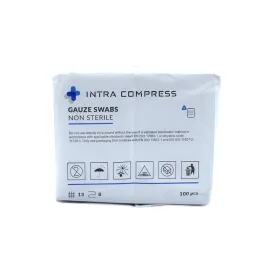 Kompres z gazy niejałowy 10x10cm 13N 8W 100 szt. Intra Compress