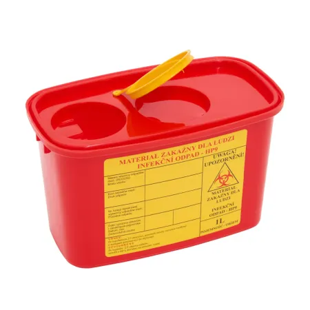 Pojemnik PCV na zużyte igły 1L / G0129 /