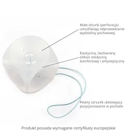 Pessar kostkowy 45mm soft transparentny