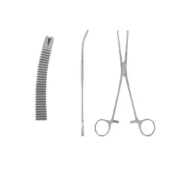 Kleszczyki do otrzewnej typu Mikulicz odgięte 200 mm