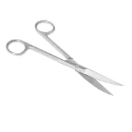 Nożyczki chirurgiczne odgięte 180 mm ostre - ostre