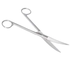 Nożyczki chirurgiczne odgięte 140 mm ostre - ostre