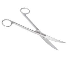 Nożyczki chirurgiczne odgięte 140 mm ostre - ostre