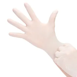 Rękawice lateksowe pudrowane S niesterylne 100 szt. Maxter Rękawice lateksowe pudrowane S niesterylne 100 szt. Maxter