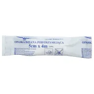 Opaska dziana podtrzymująca bandaż opatrunkowy 4m x 5cm Opaska dziana podtrzymująca bandaż opatrunkowy 4m x 5cm