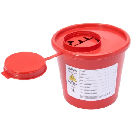 Pojemnik PCV na zużyte igły 1L / G0480 / Intergos