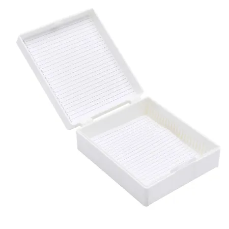 Pudełko kasetka na szkiełka mikroskopowe 25 miejsc / G0484 / Intergos