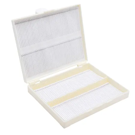 Pudełko kasetka na szkiełka mikroskopowe 100 miejsc / G0486 / Zarys