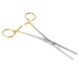 Klem DeBakey ząbkowane proste 200 mm Gold