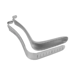 Wziernik metalowy uroginekologiczny z podziałką co 1 cm G120 mm x 22 mm / D115 mm x 27 mm
