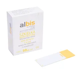 Szkiełka mikroskopowe cytologiczne 1/4 żółty mat 50 szt. Szkiełka mikroskopowe cytologiczne 1/4 żółty mat 50 szt.