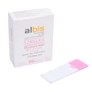 Szkiełka mikroskopowe cytologiczne 1/4 różowy mat 50 szt.