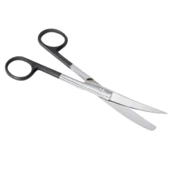 Nożyczki chirurgiczne odgięte 160 mm ostre - tępe Black