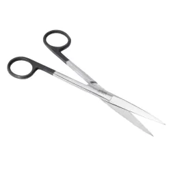 Nożyczki chirurgiczne proste 180 mm ostre - ostre Black