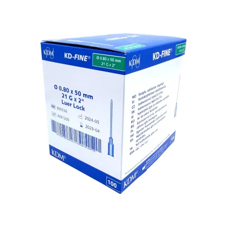 Igła iniekcyjna sterylna 21G 0,8x50mm 100 szt. KD-Fine / G0942 / KD Medical