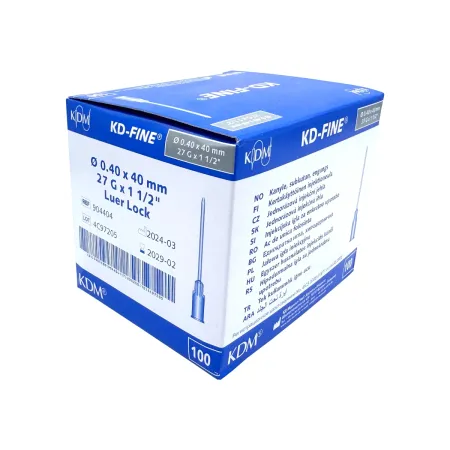 Igła iniekcyjna sterylna 27G 0,4x40mm 100 szt. KD-Fine / G0943 / KD Medical