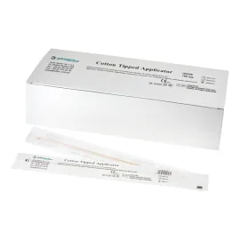 Pałeczki drewniane 23cm do wymazów mały wacik S 5mm sterylne op. 100 szt.