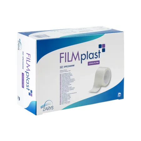 Przylepiec foliowy wodoodporny 2,5cm x 9,14m niejałowy FILMplast / G0959 / Zarys