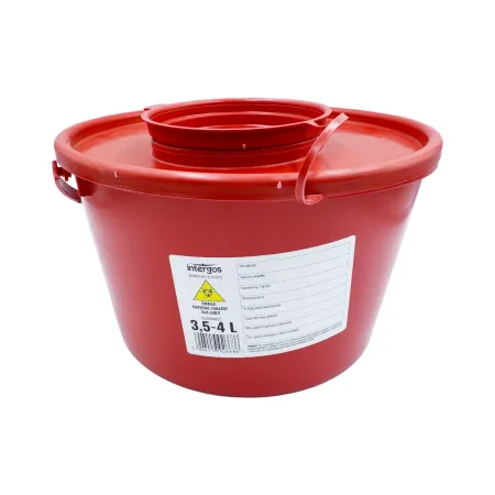 Pojemnik PCV na odpady medyczne wiadro 3,5-4L / G0988 / Intergos