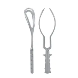 Kleszcze porodowe Simpson-Brown 350mm Black