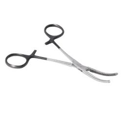 Kleszczyki Kocher odgięte 140 mm Black