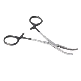 Kleszczyki Kocher odgięte 140 mm Black