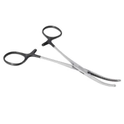 Kleszczyki Kocher odgięte 160 mm Black