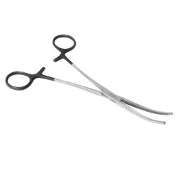 Kleszczyki Kocher odgięte 200 mm Black