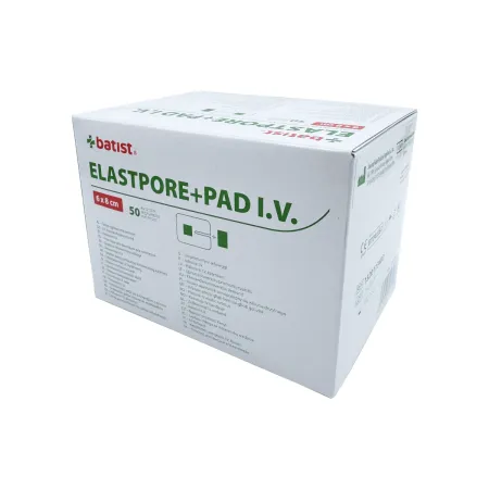 Opatrunek do mocowania kaniul 6x8cm 50 szt. Elastpore+Pad I.V. / G1108 / Batist Medical