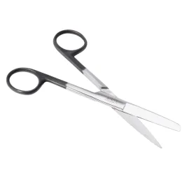 Nożyczki chirurgiczne proste 140 mm ostre - tępe Black