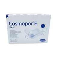 Opatrunek włókninowy z wkładem chłonnym 5x7,2cm op. 50 szt. Cosmopor E steril