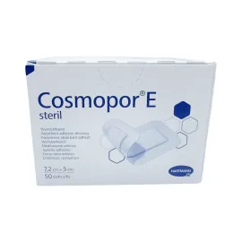 Opatrunek włókninowy z wkładem chłonnym 5x7,2cm op. 50 szt. Cosmopor E steril