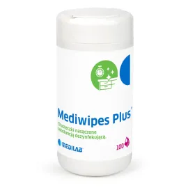 Mediwipes Plus chusteczki z alkoholem pudełko 100 szt.